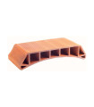 REVOLTON CERAM. ROJO LISO DECORATIVO 70X14X25 TEJALA (90uds/PALET) (UD)