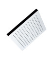 98672-KUBE POMMEAU DE DOUCHE CARRÉ 200X200MM - CLEVER ()