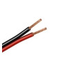 CÂBLE AUDIO PARALLÈLE CERVI 2X1 ROUGE/NOIR (ML)