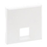 864142-FRONTAL NILOÉ STEP POUR BASE DE TÉLÉPHONE ET D'ORDINATEUR RJ 45, BLANC MAT-LEGRAND (UD)