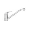 Robinet de cuisine,bec tournant,Boet,Cinco,bec bas,mitigeur évier,15cm,chromé (UD)