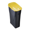 SEAU ECOBIN 25L AVEC COUVERCLE JAUNE 278Y251 (1)
