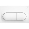 Plaque de commande, Viega, ovale, finition chrome. (UD)