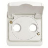 8750.1 BA-COVER TV-R/SAT SOCKET WHITE ARCH ALPINO-NIESSEN ()