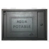 Cadre et couvercle de registre BLC710-NG en aluminium noir 300x450 (UD)