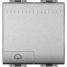 NT4042M2N-SANS BOUTON-POUSSOIR + SYMBOLE DE CLOCHE LIVINGLIGHT AVEC 2 MODULES TECH-BTICINO (UD)
