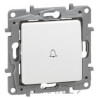 664715-NILOE BOUTON-POUSSOIR ILLUMINÉ 6A 250V BLANC-LEGRAND (UD)