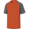 T-SHIRT GENOAGRGT 100% COTON TAILLE L GRIS-ORANGE-DELTA PLUS ()