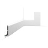 SX184-RAL9003 SOCLE CASCADE PEINT EN BLANC 9003 L 200 x H 11 x H 1,3 cm (UD)
