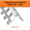 Réf. GYEP2502 GALVA BARRIÈRE DE PROTECTION MONOCOUCHE POUR VIE. EMBOUT EN PVC BLANC 2,50 MT *EN STOCK ()
