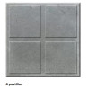 PANOT 4 PATINS GRIS 20X20X2,5 RÉF. 02 23 M2/PALETTE (M2)