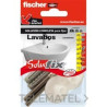 502695-KIT DE FIXATION POUR LAVABOS MURAUX (SAC 1u)-FISCHER (UD)