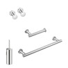 Set de Accessoires de salle de bains, 5 pcs, acier inoxydable, chromé. (UD)