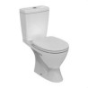 Toilette complet, a poser, Ideal Standard, Eurovit, avec réservoir de chasse - siège et couvercle, sortie horizontale, blanc (UD