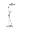 Ensemble de douche de tête,avec thermostat,HansGrohe,avec barre,tête 240mm,ovale ,chromé (UD)