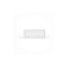 Grille double déflexion 400x150 blanc mat (UD)