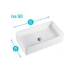 S04050101 LAVABO TRE 50 (UD)