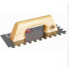 74947-COMB 28cm 12x12m ACIER POIGNÉE EN BOIS FERMÉ-RUBY (UD)