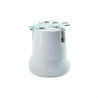 4950.1-E-40 DOUILLE DE LAMPE EN PORCELAINE AVEC CARRÉ-PHÉNOPLASTIQUE (UD)