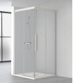 IMPEX - WI-220 PARE-DOUCHE ANGULAIRE 4 PANNEAUX (2F+2C) 116X115 CHROME TRANSP. (UD)