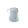 4911.5-E-27 DOUILLE DE LAMPE EN PORCELAINE AVEC CARRÉ-PHÉNOPLASTIQUE (UD)