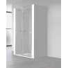 IMPEX - AC-206 ARCO IRIS PLUS PARE-DOUCHE (1 GAUCHE + 1 PLIANTE) L.450 x H.650 CHROME TRANSPARENT (UNITÉ)
