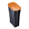 SEAU ECOBIN 25L AVEC COUVERCLE ORANGE 278Y252 (1)
