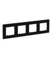 864574-NILOÉ STEP PLATE, 4 ELEMENTS, MATTE BLACK-LEGRAND (UD)