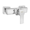 Robinet de bain/douche,avec douchette,Boet,Last,encastré,mural ,mitigeur monocommande,chromé (UD)