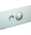 Plaque de commande, Viega, rectangulaire, finition chrome foncé. (UD)