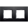 LNA4802M2AR-PLACA EMBELLECEDORA LIVINGLIGHT 2x2 MÓDULOS, ANTRACITA-BTICINO (UD)