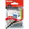 502693-FISCHER SAC DE FIXATION POUR ACCESSOIRES DE SALLE DE BAINS (UD)
