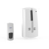 TI HEB K27-KIT BOUTON-POUSSOIR + SONNERIE DE PORTE EN PLEIN PORTE 200M 230V BLANC ()