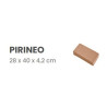 BLOC PYRENEES 28X40X4.5 ROUGE (UD)